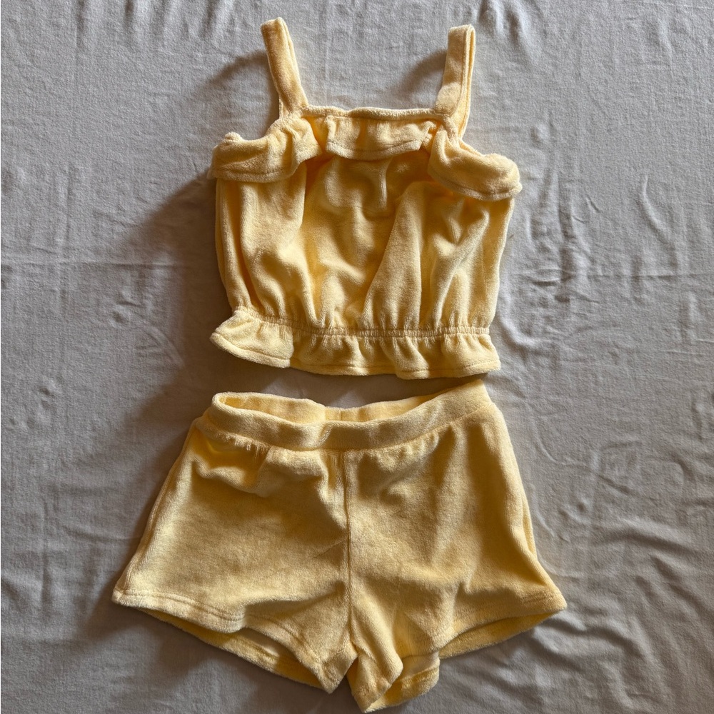 H&M Yellow French Terry  Set